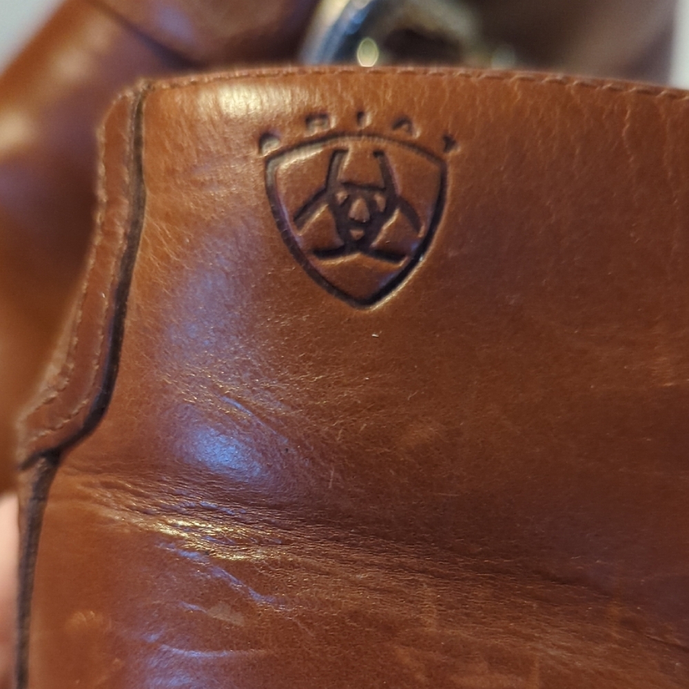 Ariat Brown Leather Ankle Booties with Decorative Buckle 7.5 8 US - Picture 8 of 8